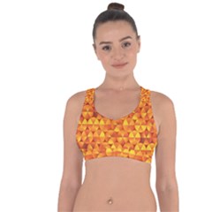 Background Triangle Circle Abstract Cross String Back Sports Bra by HermanTelo