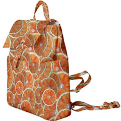 Oranges Background Texture Pattern Buckle Everyday Backpack by HermanTelo