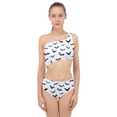 Bats Pattern Spliced Up Two Piece Swimsuit by Sobalvarro