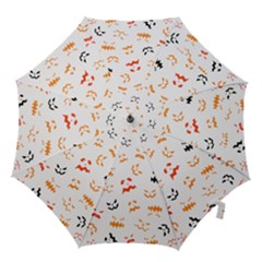 Pumpkin Faces Pattern Hook Handle Umbrellas (medium) by Sobalvarro