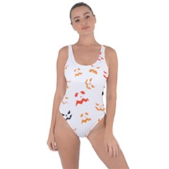 Pumpkin Faces Pattern Bring Sexy Back Swimsuit by Sobalvarro