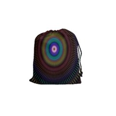 Artskop Kaleidoscope Pattern Drawstring Pouch (small) by Sapixe