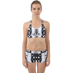 Cute Little Mandala Owl Back Web Gym Set by FantasyWorld7