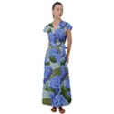 Hydrangea  Flutter Sleeve Maxi Dress View1