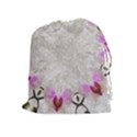 Orchidées Fleurs Abstrait Drawstring Pouch (XL) View1