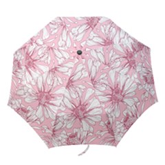 Pink Flowers Folding Umbrellas by Sobalvarro