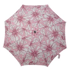 Pink Flowers Hook Handle Umbrellas (large) by Sobalvarro