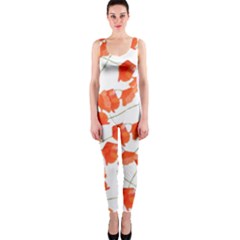 Pattern Coquelicots  One Piece Catsuit by kcreatif