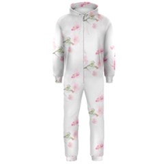 Pattern Orchidée Fleurs Hooded Jumpsuit (men)  by kcreatif