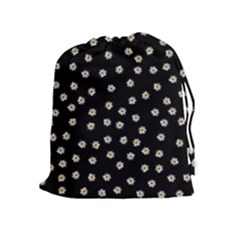 Pattern Marguerites Drawstring Pouch (xl) by kcreatif