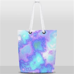 Dégradé Violet/bleu Full Print Rope Handle Tote (small) by kcreatif