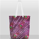 Peacock Feathers Color Plumage Full Print Rope Handle Tote (Small) View1
