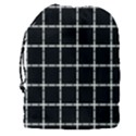 Pattern Carreaux Blanc/Noir Drawstring Pouch (3XL) View2