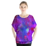 Galaxy Now  Batwing Chiffon Blouse