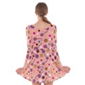 Sweet Candy Long Sleeve Velvet Skater Dress View2