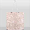 Rose Gold Pink Glitters metallic finish party texture imitation pattern Full Print Rope Handle Tote (Large) View2