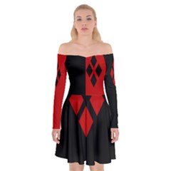 Harley Queen Shoulder Skater Dress by 80generationsapparel