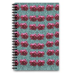 Forest Roses On Decorative Wood 5 5  X 8 5  Notebook by pepitasart