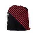 Bandes Lignes Rouge Drawstring Pouch (XL) View2