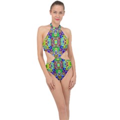 Ab 95 Halter Side Cut Swimsuit by ArtworkByPatrick