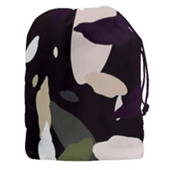 Pattern Formes Vert/noir  Drawstring Pouch (3xl) by kcreatif