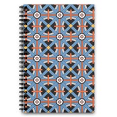 Pattern Weave Background Blue Red Black 5 5  X 8 5  Notebook by Vaneshart