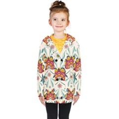 Baatik Print  Kids  Double Breasted Button Coat by designsbymallika