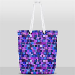 Ab 99 1 Full Print Rope Handle Tote (small) by ArtworkByPatrick