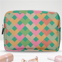 Abstract Seamlesspattern Graphic Lines Vintage Background Grunge Pattern Colorful Make Up Pouch (medium) by Vaneshart