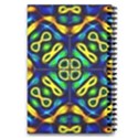Pattern Geometric Glow Colors Lines Seamless 5.5  x 8.5  Notebook View2