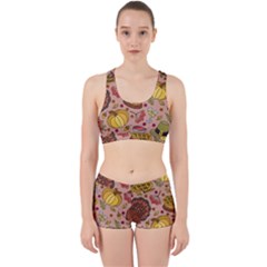 Thanksgiving Pattern Work It Out Gym Set by Sobalvarro