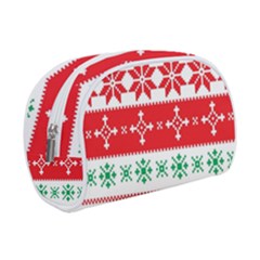 Ugly Christmas Sweater Pattern Makeup Case (small) by Sobalvarro