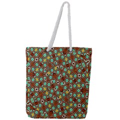 Colorful Modern Geometric Print Pattern Full Print Rope Handle Tote (large) by dflcprintsclothing