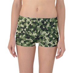 Dark Green Camouflage Army Reversible Boyleg Bikini Bottoms by McCallaCoultureArmyShop