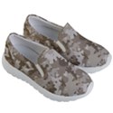 Tan Army Camouflage Kids Lightweight Slip Ons View3