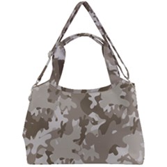 Tan Army Camouflage Double Compartment Shoulder Bag by mccallacoulture