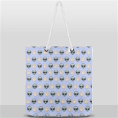 Alien Pattern Full Print Rope Handle Tote (large) by Sapixe
