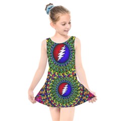 Grateful Dead Kids  Skater Dress Swimsuit by Sapixe