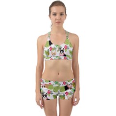 Corgis Hula Pattern Back Web Gym Set by Sapixe