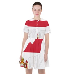 Monaco Country Europe Flag Borders Sailor Dress by Sapixe