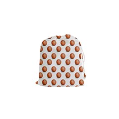 Orange Basketballs Drawstring Pouch (xs) by mccallacoulturesports