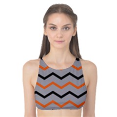Basketball Thin Chevron Tank Bikini Top by mccallacoulturesports