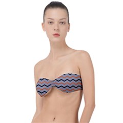 Basketball Thin Chevron Classic Bandeau Bikini Top  by mccallacoulturesports