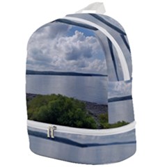 Lake Wallenpaupack Zip Bottom Backpack by canvasngiftshop