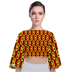 Rby 98 Tie Back Butterfly Sleeve Chiffon Top by ArtworkByPatrick