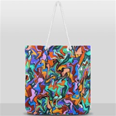 Ab 132 Full Print Rope Handle Tote (large) by ArtworkByPatrick