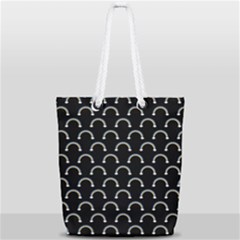 Pattern Arc En Ciel/nuages Full Print Rope Handle Tote (small) by kcreatif