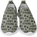 Army Stong Military Kids  Slip On Sneakers View1