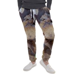 Close Up Mushroom Abstract Men s Jogger Sweatpants by Fractalsandkaleidoscopes