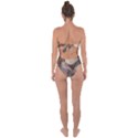 Close Up Mushroom Abstract Tie Back One Piece Swimsuit View2